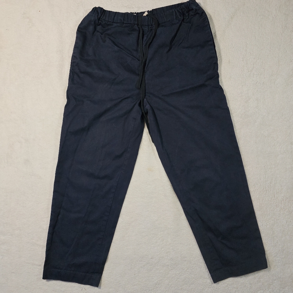 Marni 100% cotton capri pants Navy Blue size 42/S
